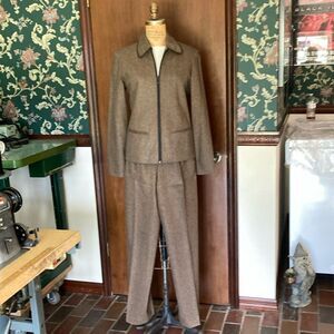 Italian Lined Wool Pantsuit Size M